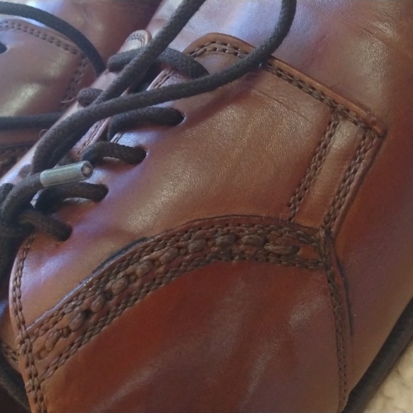Cable & Co. Leather Brown Leather Oxford Shoes (Made in Italy) 10.5D main image 6